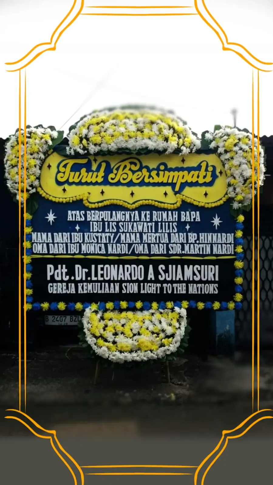 BCFO1191 Toko Bunga Rumah Duka Dharma Agung Bekasi | Bunga Duka Cepat Kirim
