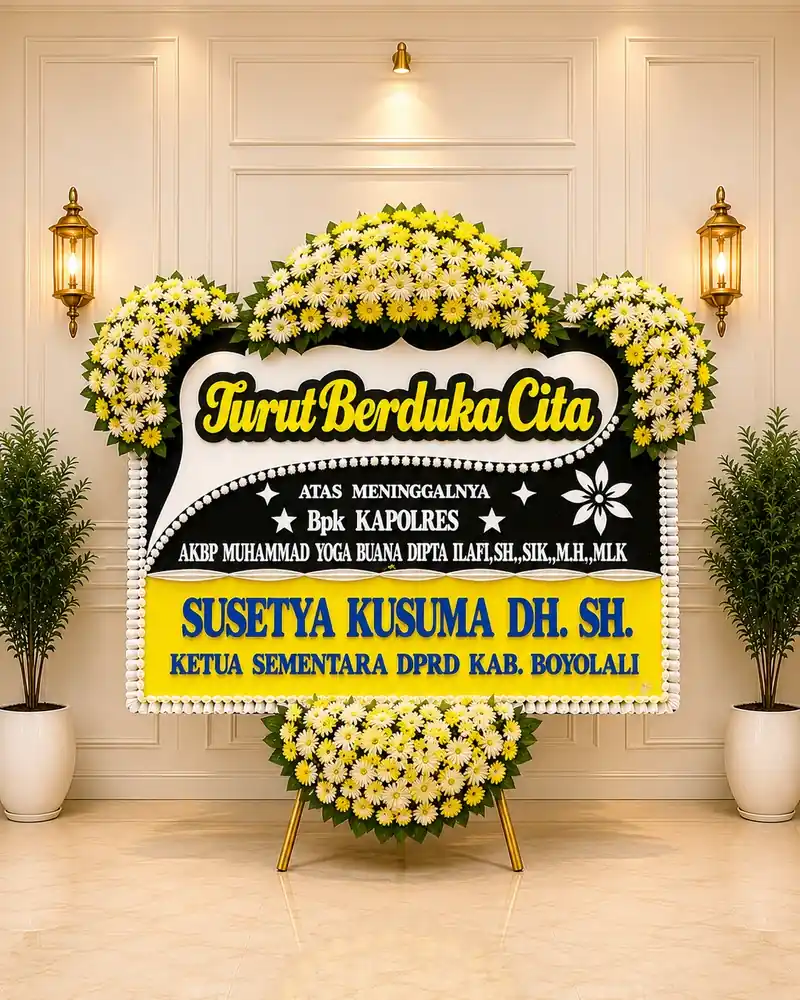 DK09 Toko Bunga Rumah Duka Oasis Lestari Tangerang – Karangan Duka & Standing Flower Elegan
