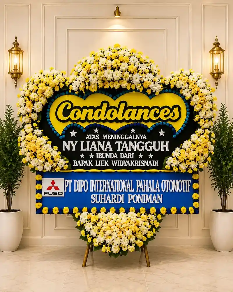 DK10 Toko Bunga Rumah Duka Oasis Lestari Tangerang – Karangan Duka & Standing Flower Elegan